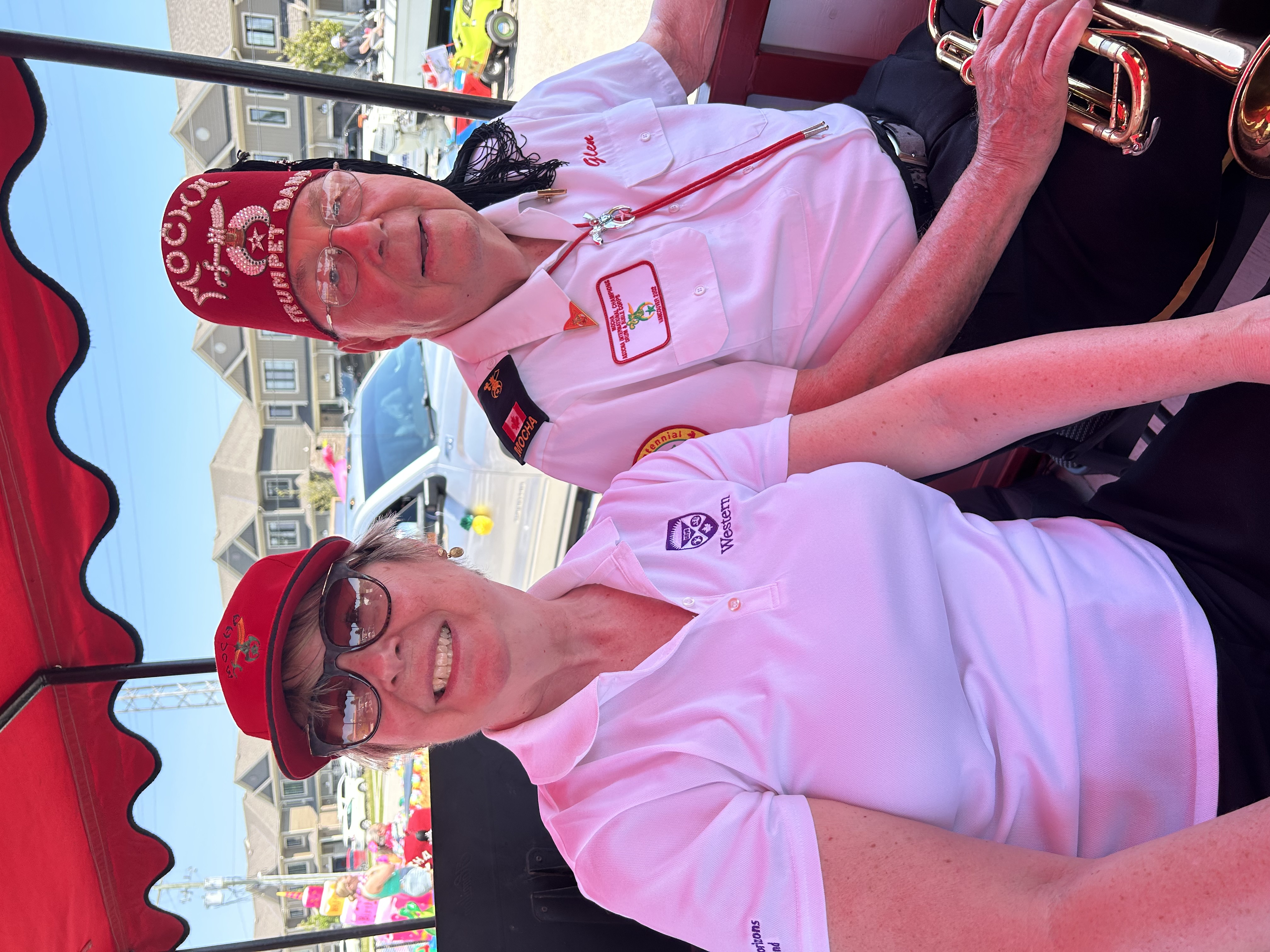 Dad and me at the parade